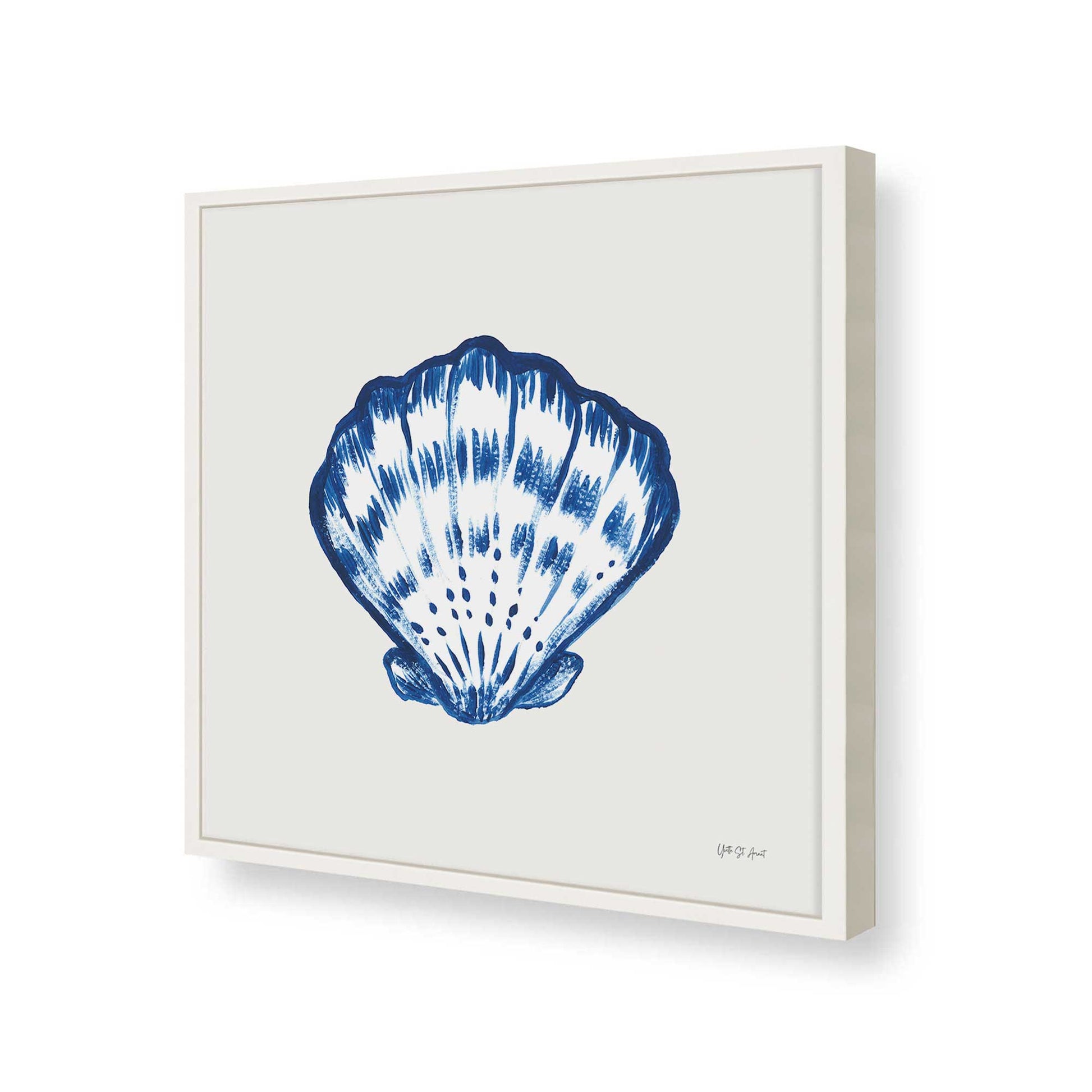 [Color:Opaque White], Picture of art in a Opaque White frame of the corner