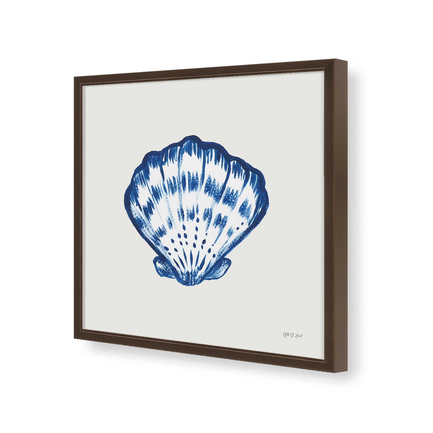 [Color:Espresso], Picture of art in a Espresso frame of the corner
