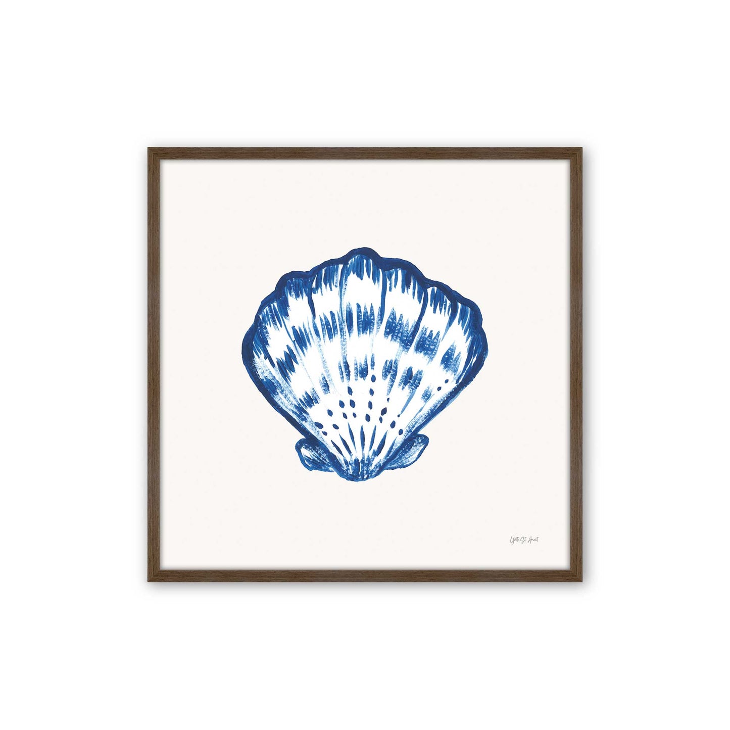 [Color:Walnut], Picture of art in a Walnut frame