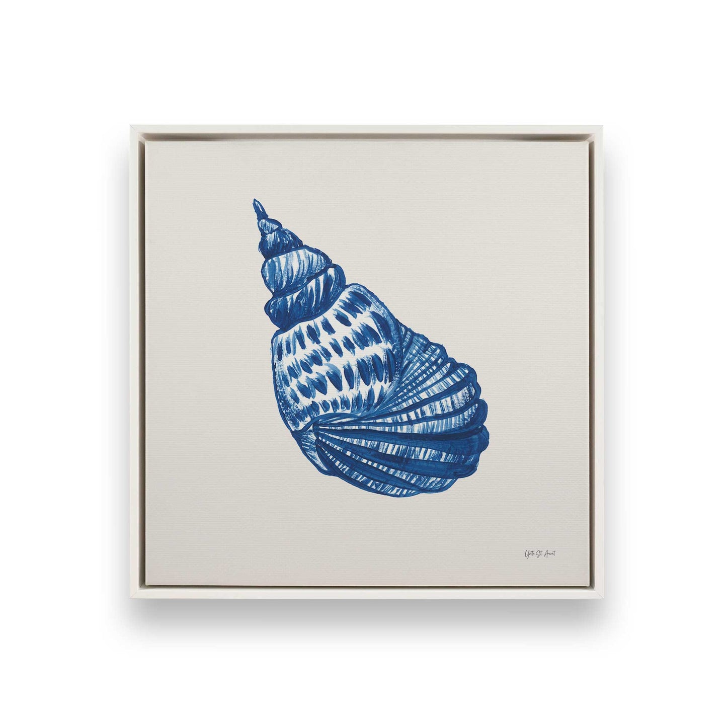 [Color:Opaque White], Picture of art in a White frame