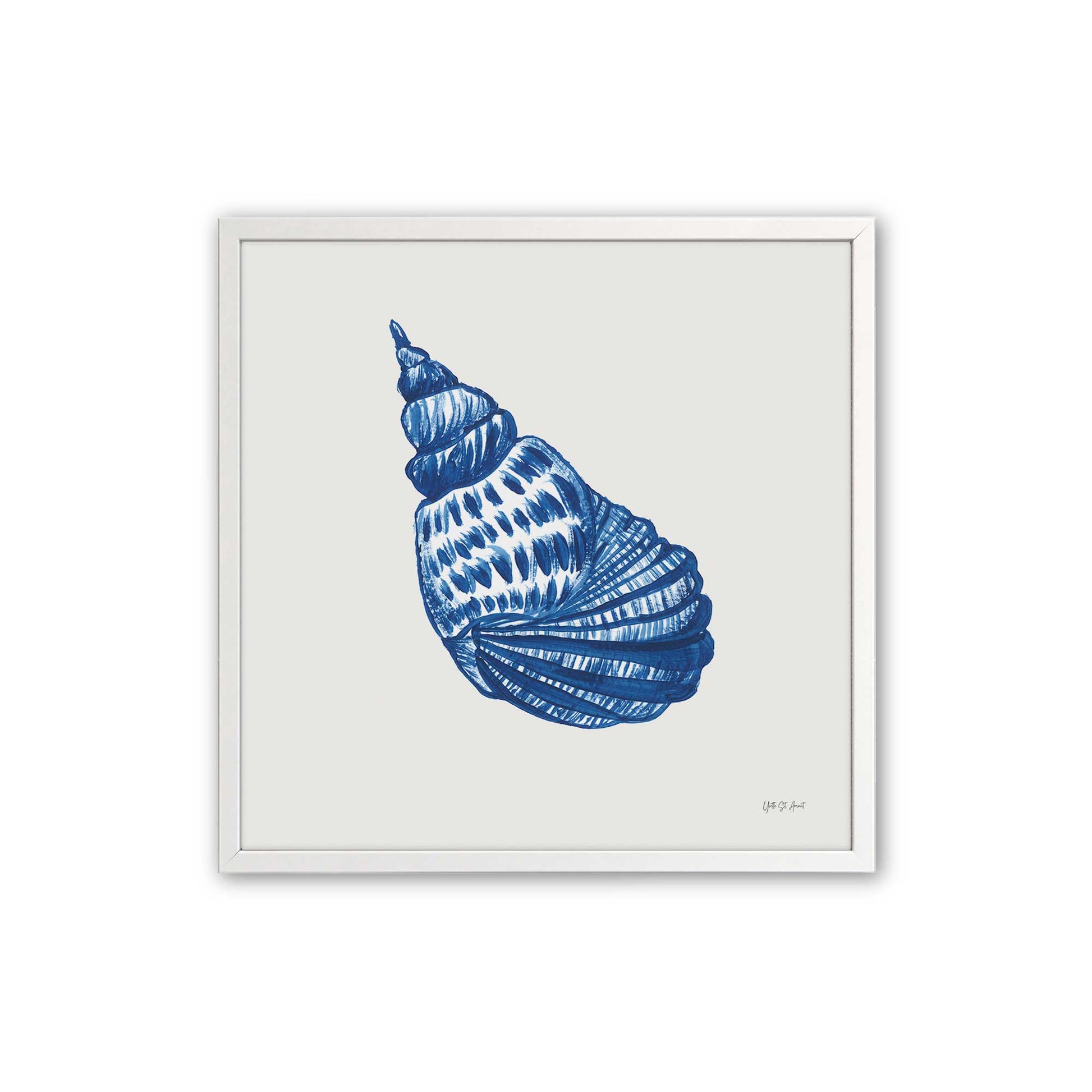 [Color:Opaque White], Picture of art in an Opaque White frame