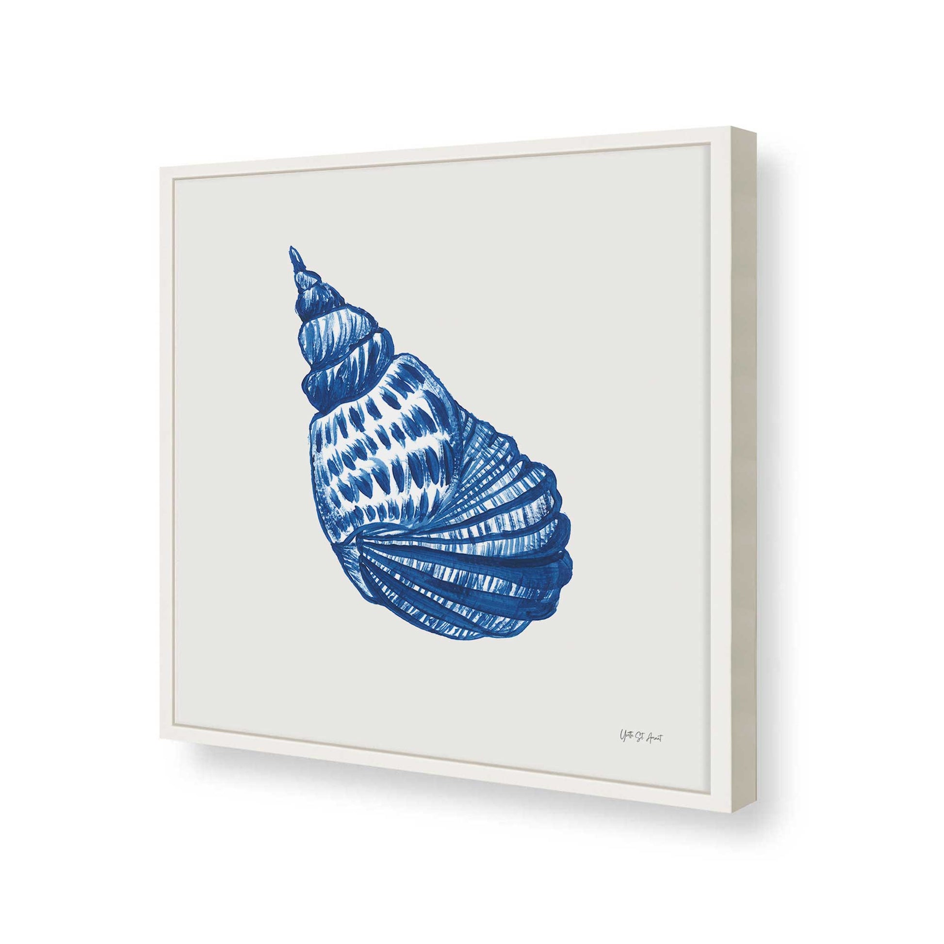 [Color:Opaque White], Picture of art in a Opaque White frame of the corner