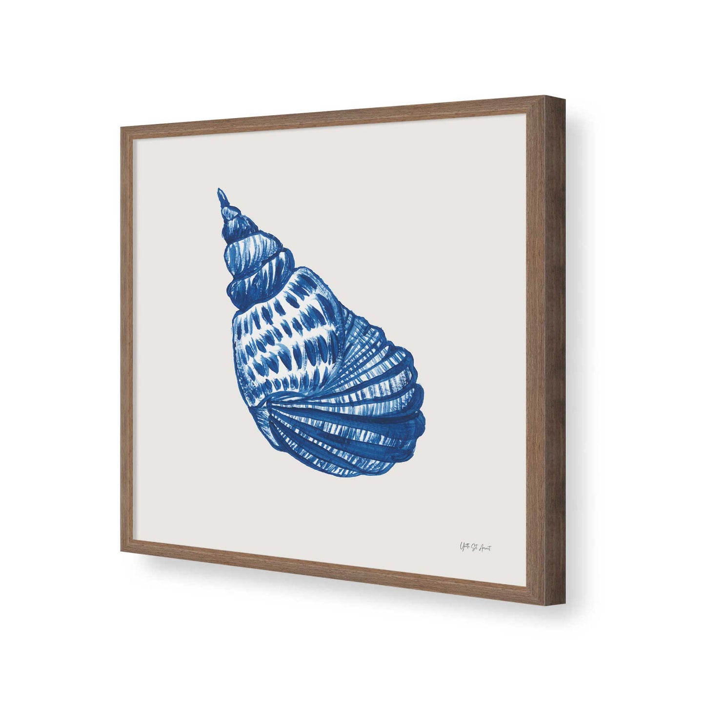 [Color:Walnut], Picture of art in a Walnut frame of the corner