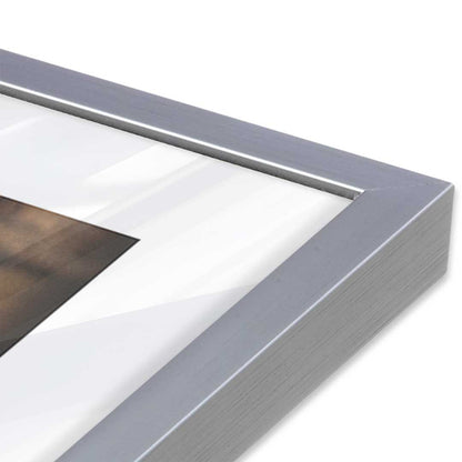 [Color:Polished Chrome], Picture of art in a Polished Chrome frame at an angle