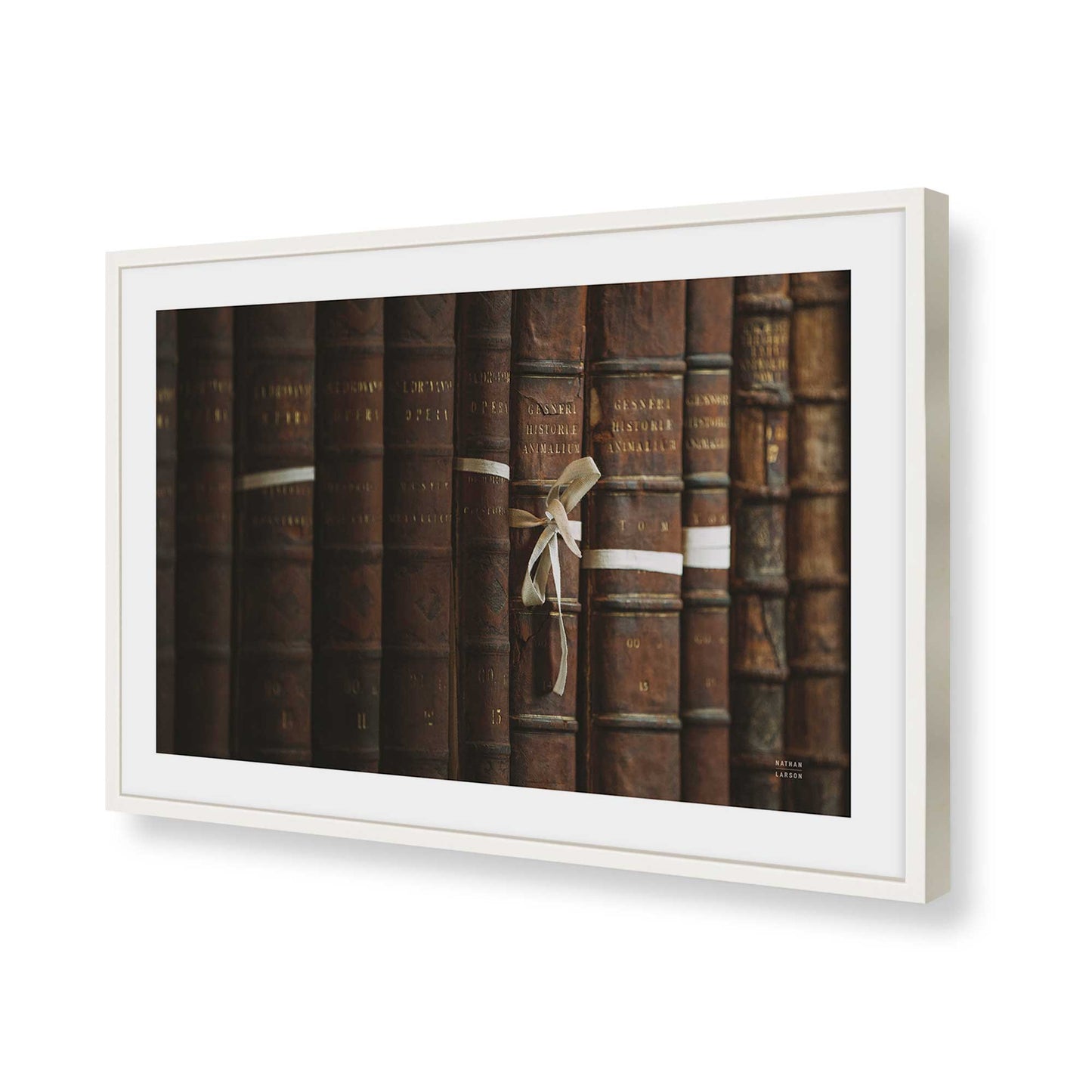 [Color:Opaque White], Picture of art in a Opaque White frame of the corner