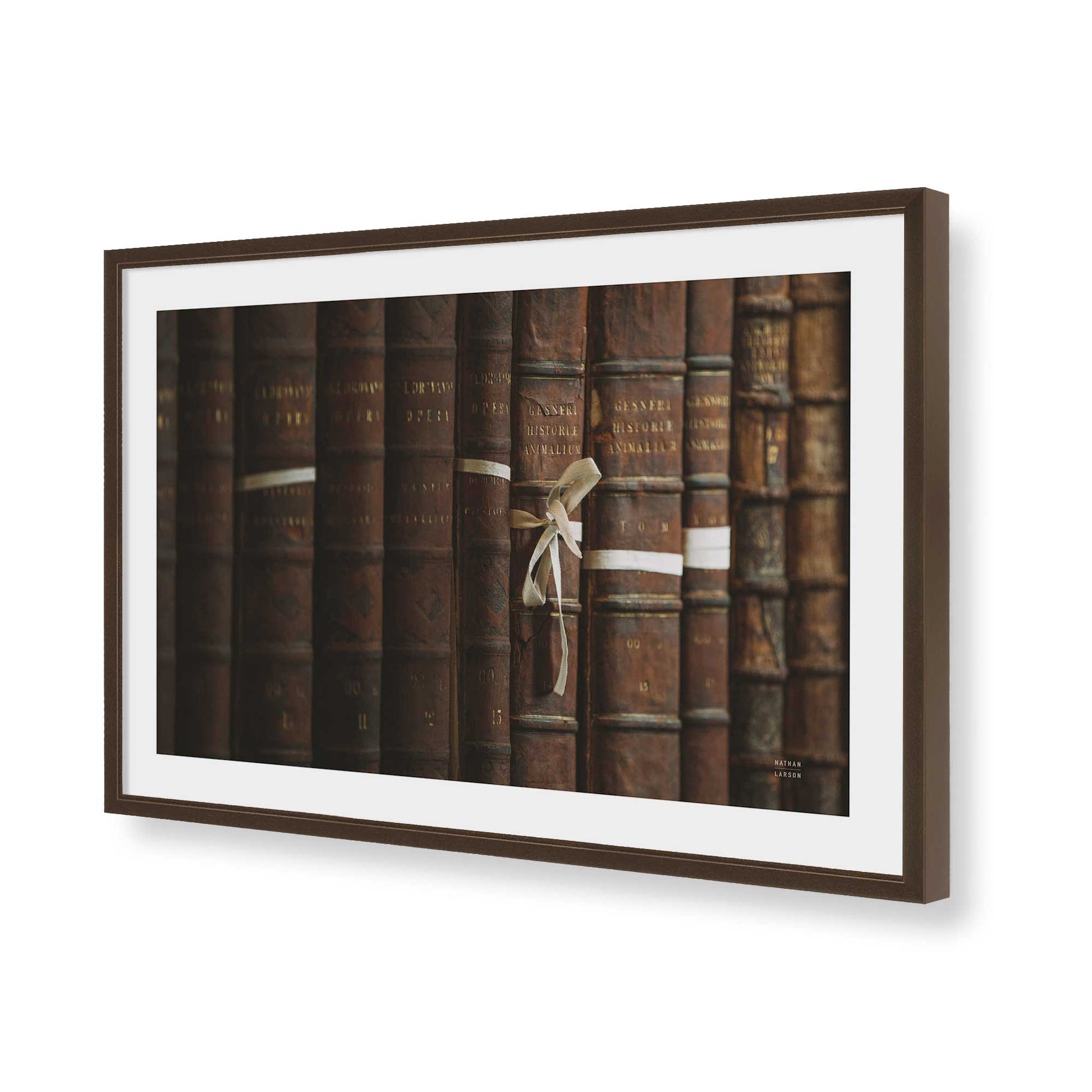 [Color:Belvinder Brown], Picture of art in a Belvinder Brown frame of the corner