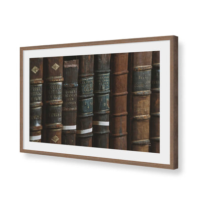 [Color:Walnut], Picture of art in a Walnut frame of the corner