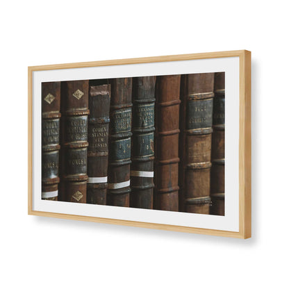 [Color:American Maple], Picture of art in a American Maple frame of the corner