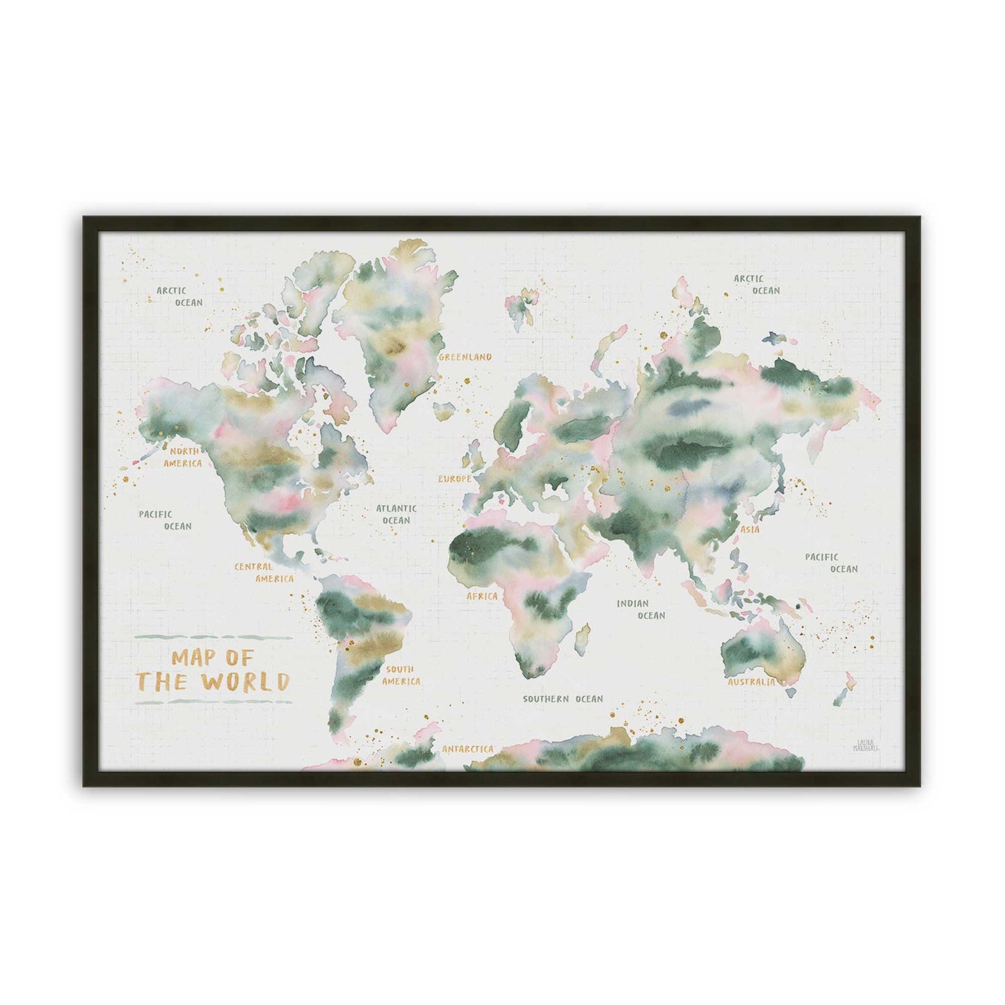 [Color:Satin Black], Picture of art in a Satin Black frame