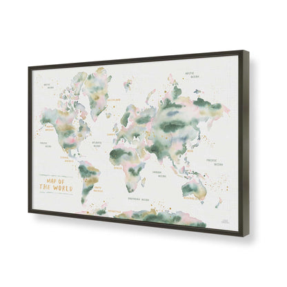 [Color:Satin Black], Picture of art in a Satin Black frame of the corner