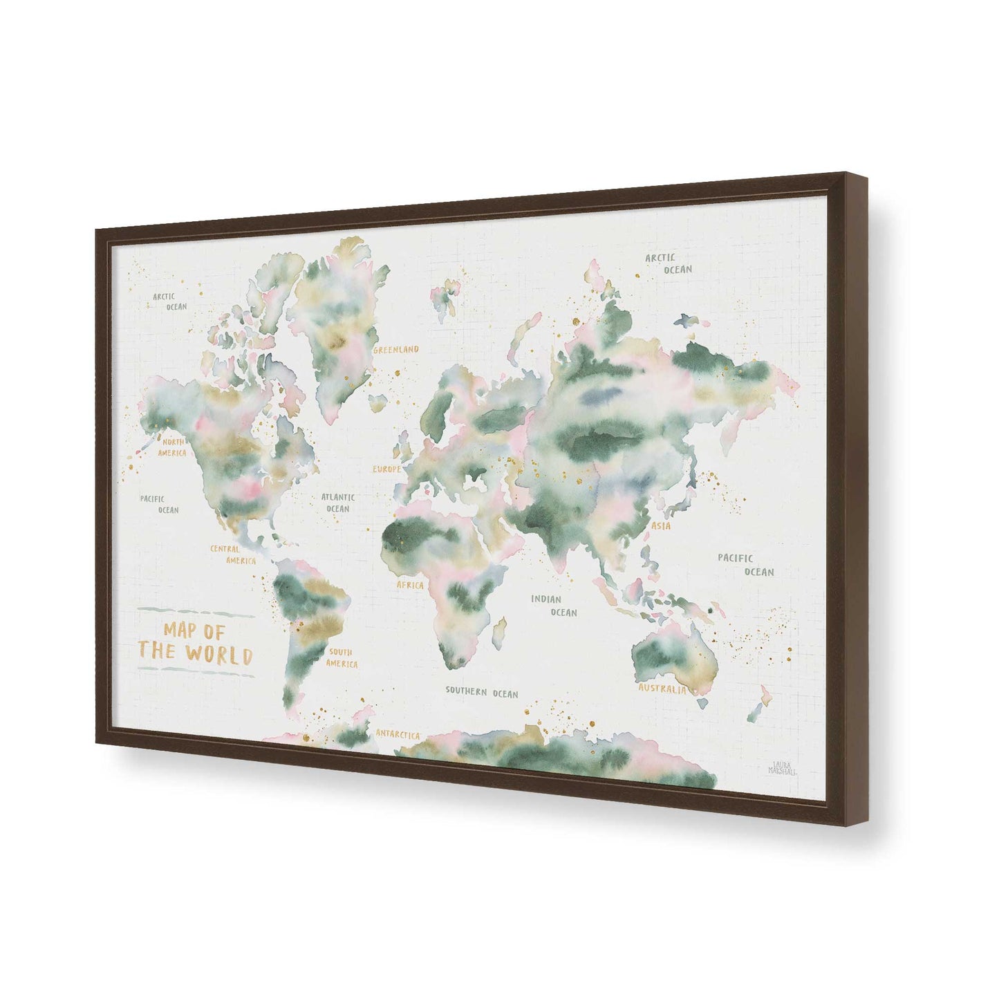 [Color:Belvinder Brown], Picture of art in a Belvinder Brown frame of the corner