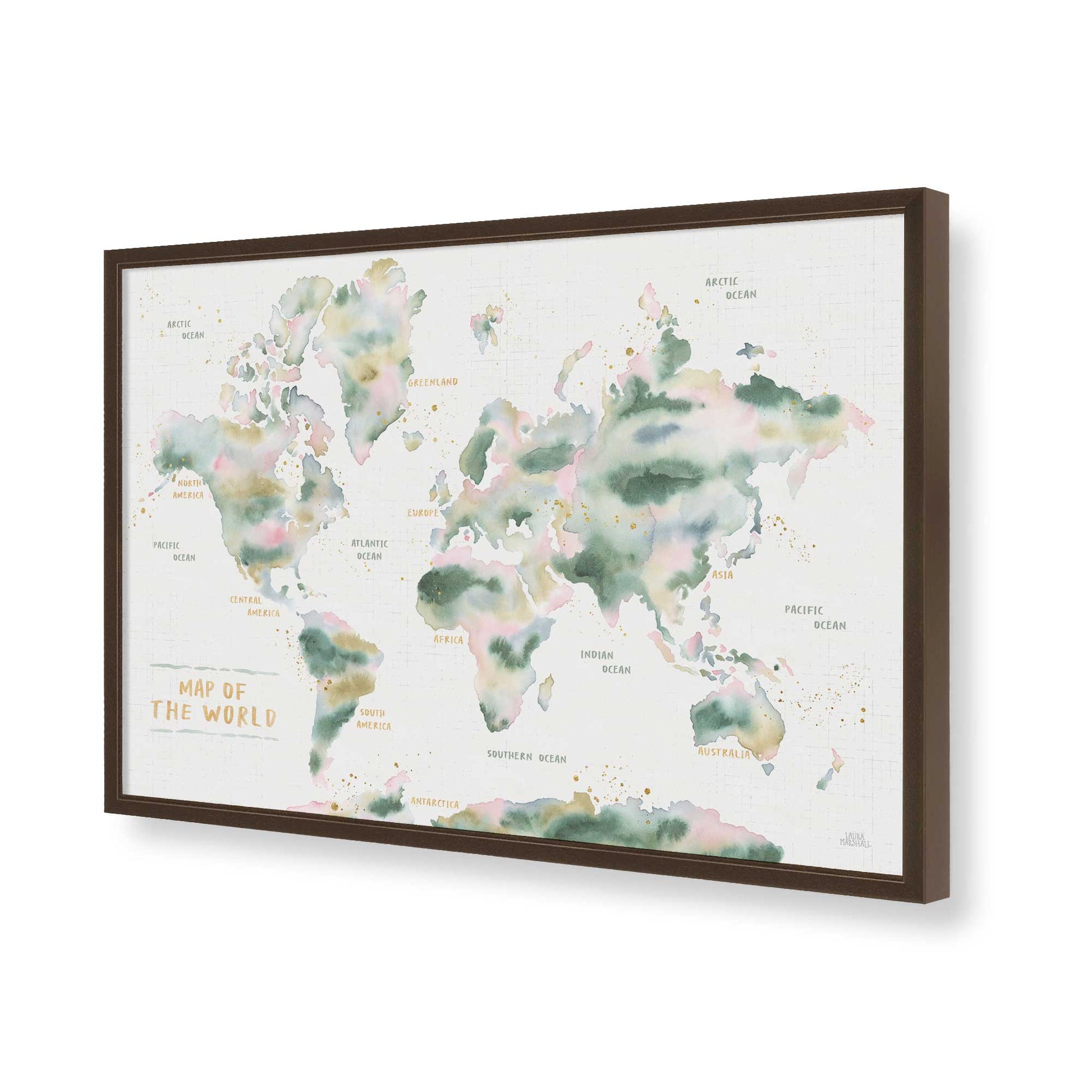 [Color:Belvinder Brown], Picture of art in a Belvinder Brown frame of the corner