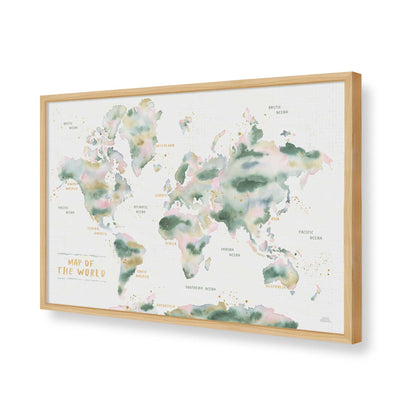 [Color:American Maple], Picture of art in a American Maple frame of the corner
