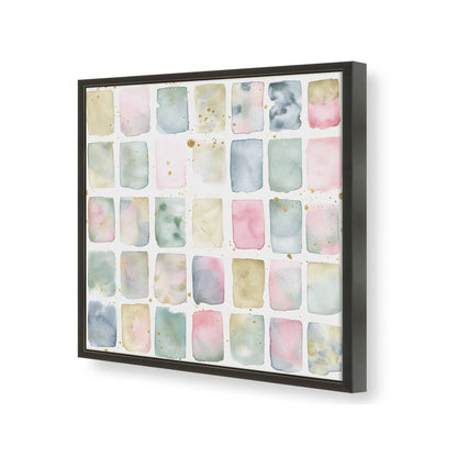 [Color:Satin Black], Picture of art in a Satin Black frame of the corner