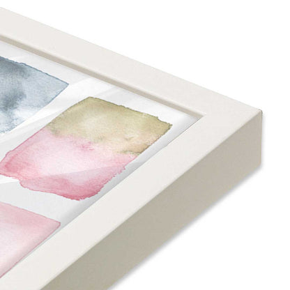 [Color:Opaque White], Picture of art in a Opaque White frame at an angle