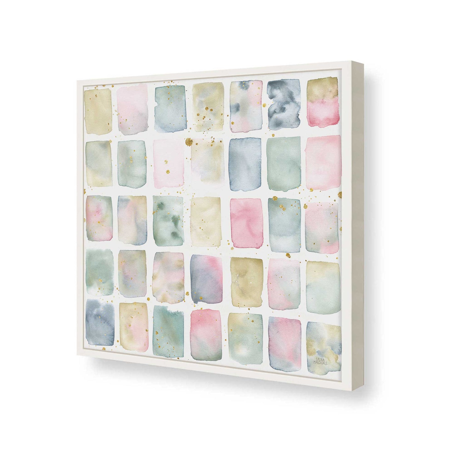 [Color:Opaque White], Picture of art in a Opaque White frame of the corner