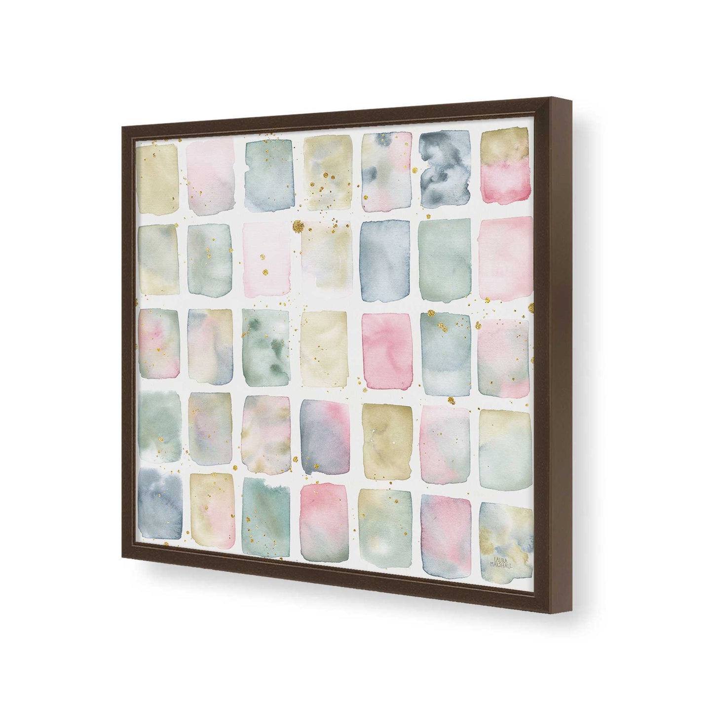 [Color:Espresso], Picture of art in a Espresso frame of the corner