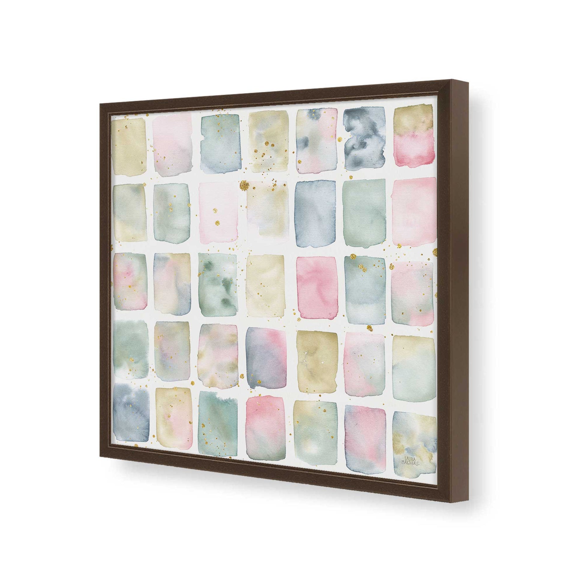 [Color:Espresso], Picture of art in a Espresso frame of the corner