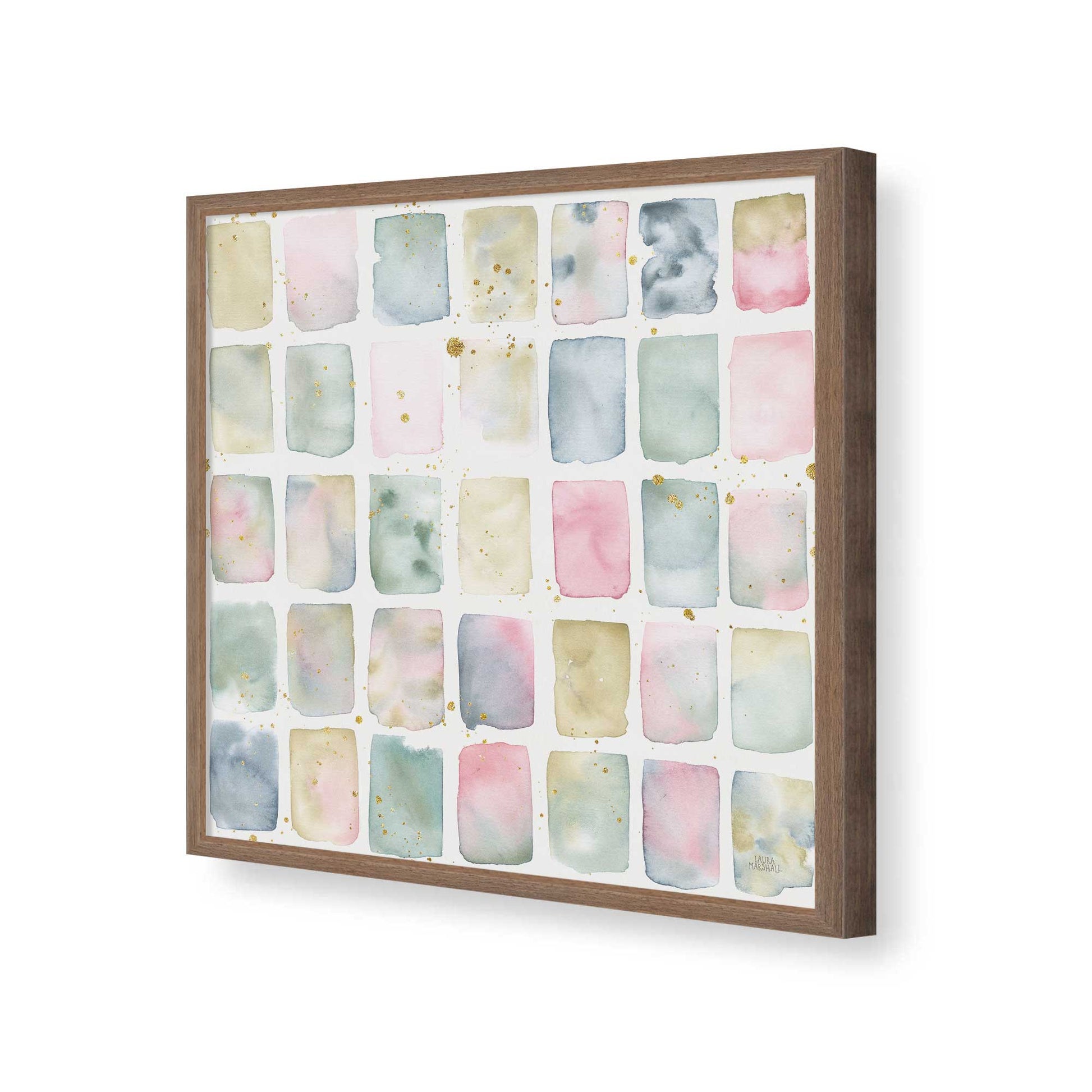 [Color:Walnut], Picture of art in a Walnut frame of the corner
