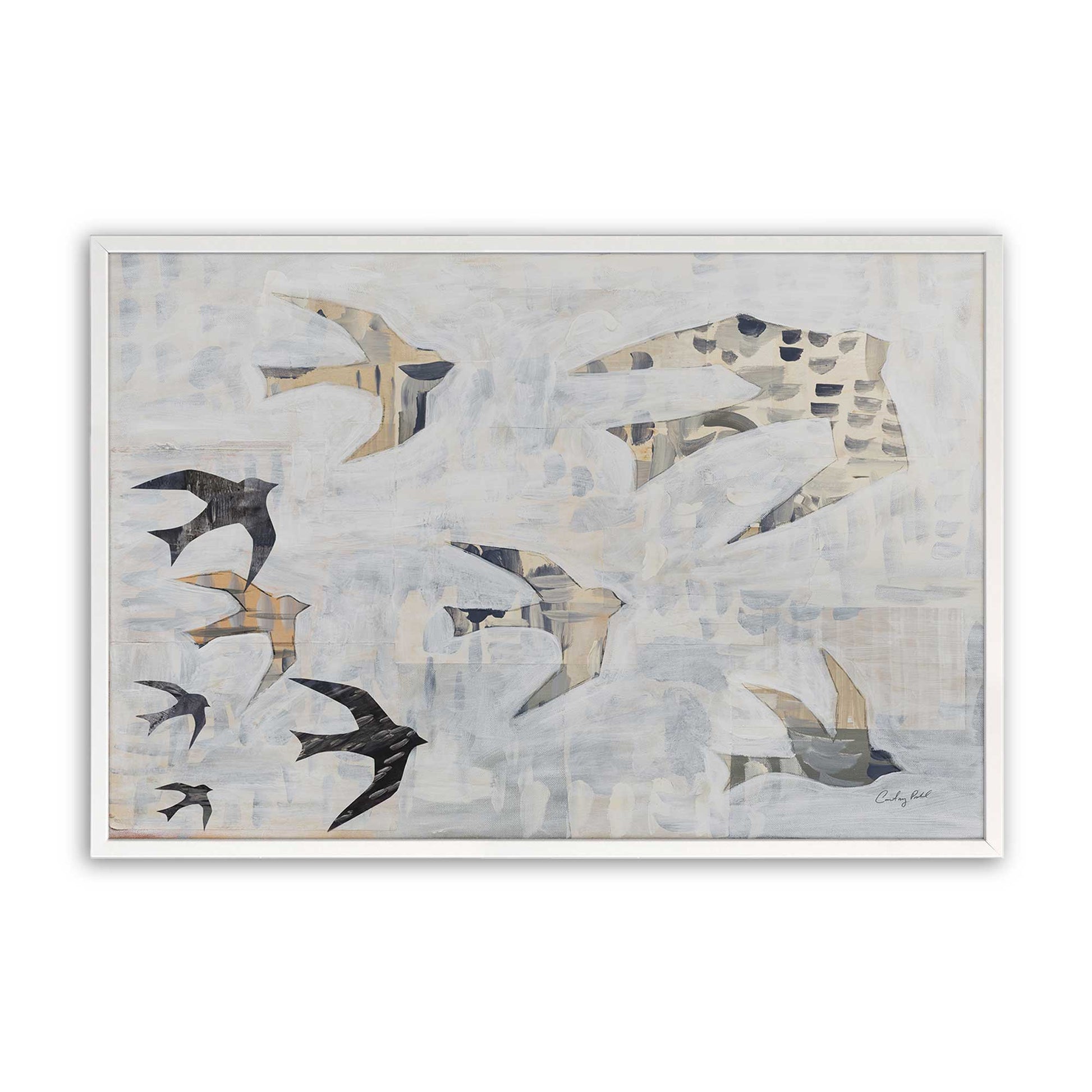 [Color:Opaque White], Picture of art in a Opaque White frame