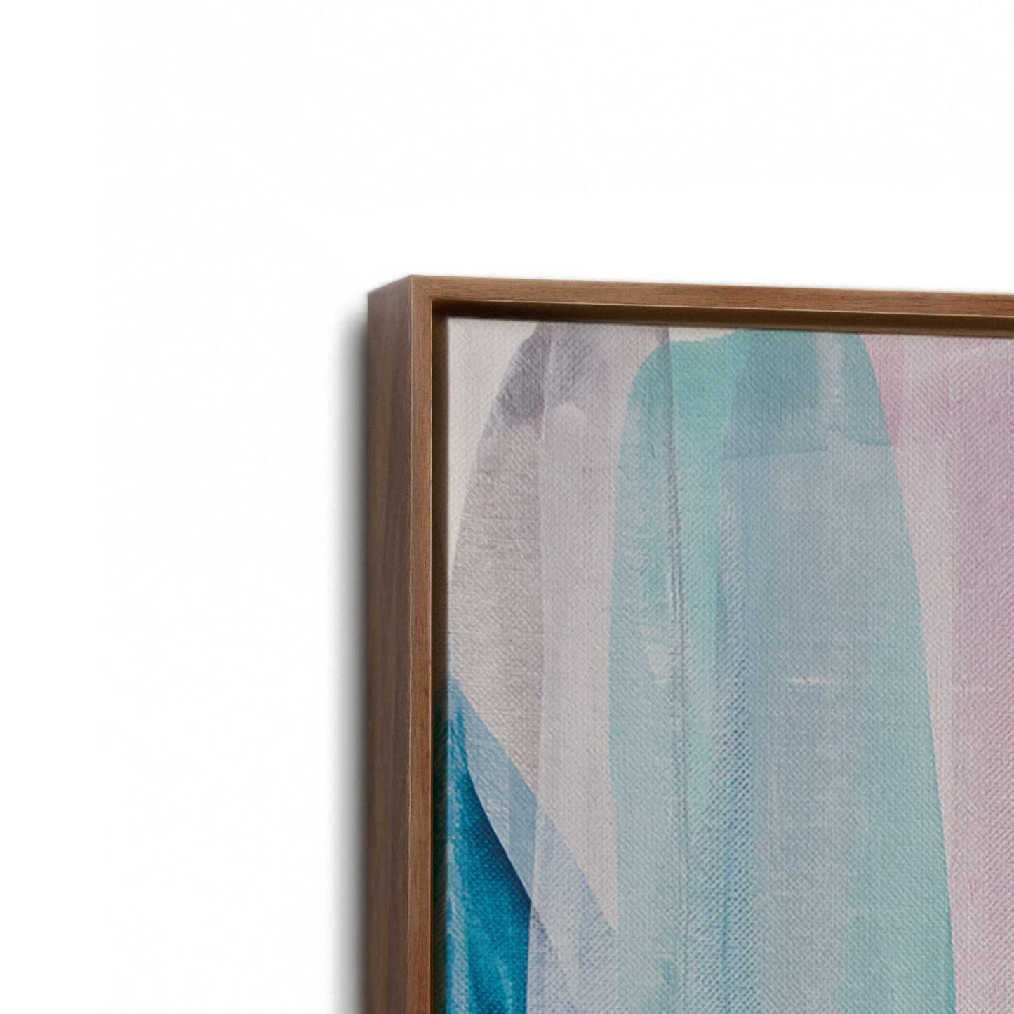 [Color:Walnut], Picture of art in a Walnut frame at an angle