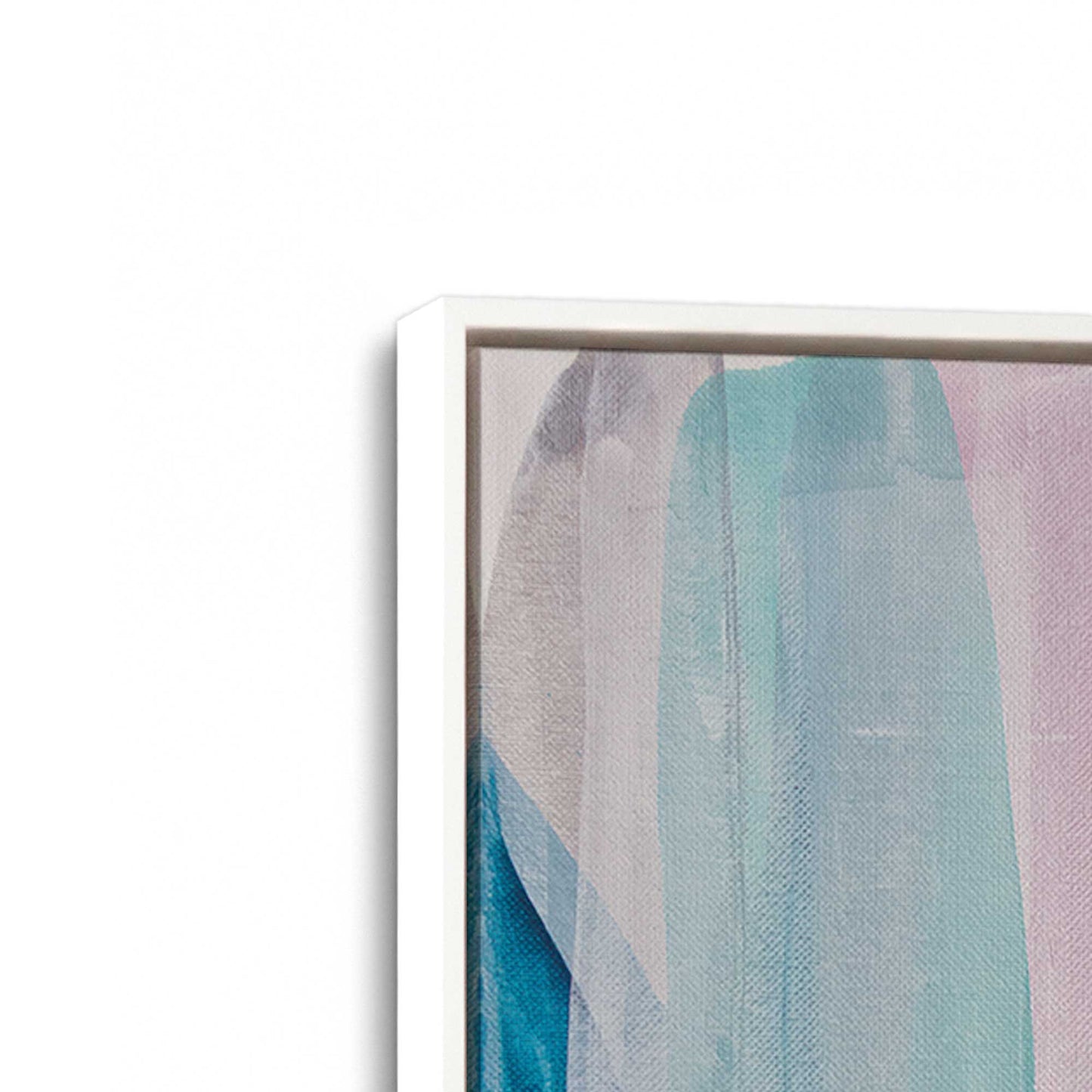 [Color:Opaque White], Picture of art in a White frame at an angle
