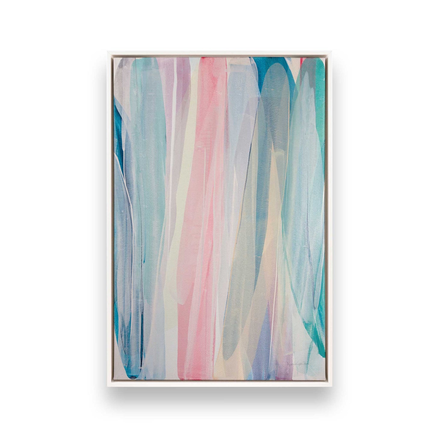 [Color:Opaque White], Picture of art in a White frame