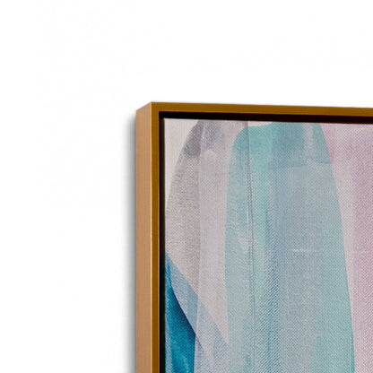 [Color:Polished Gold], Picture of art in a Polished Gold frame at an angle