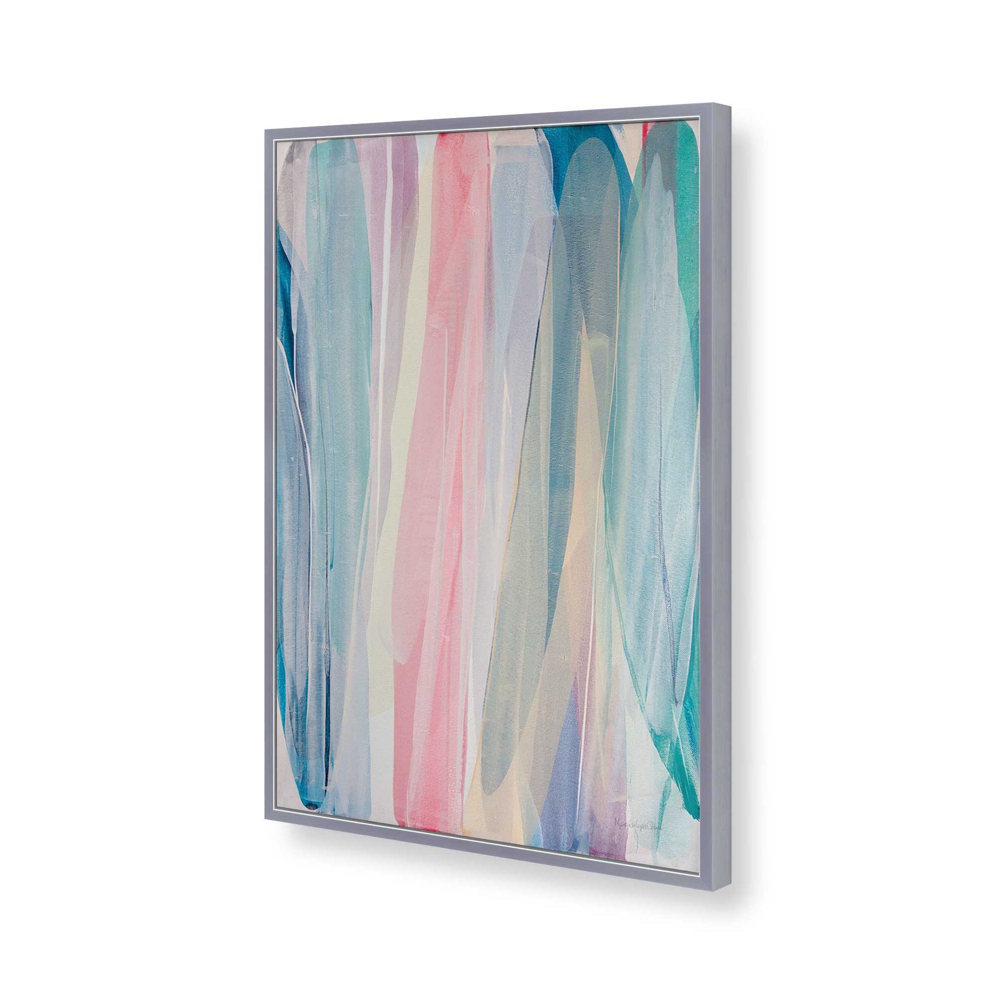 [Color:Polished Chrome], Picture of art in a Polished Chrome frame of the corner