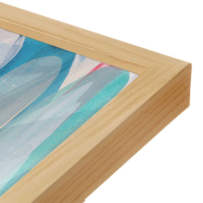 [Color:American Maple], Picture of art in a American Maple frame at an angle