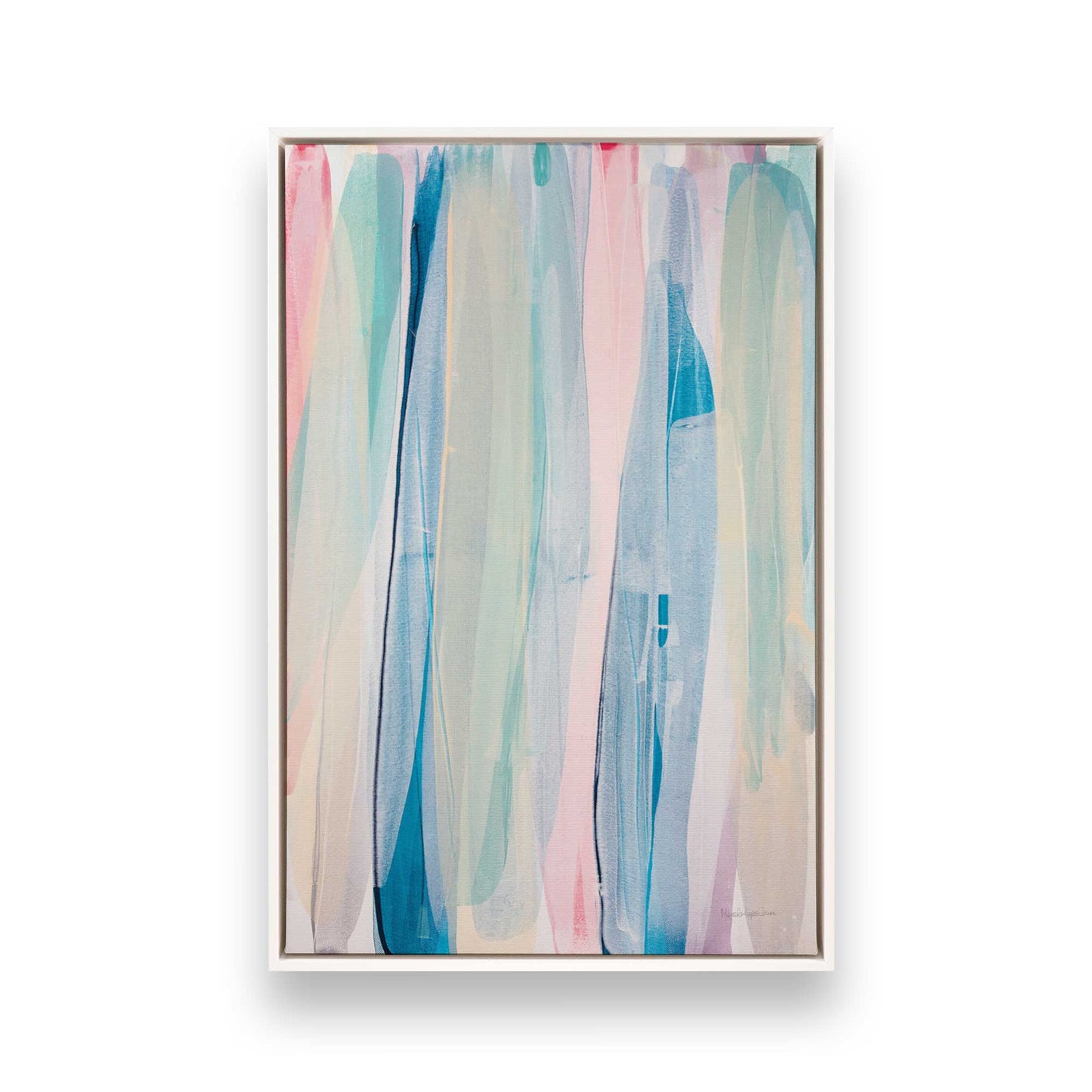 [Color:Opaque White], Picture of art in a White frame