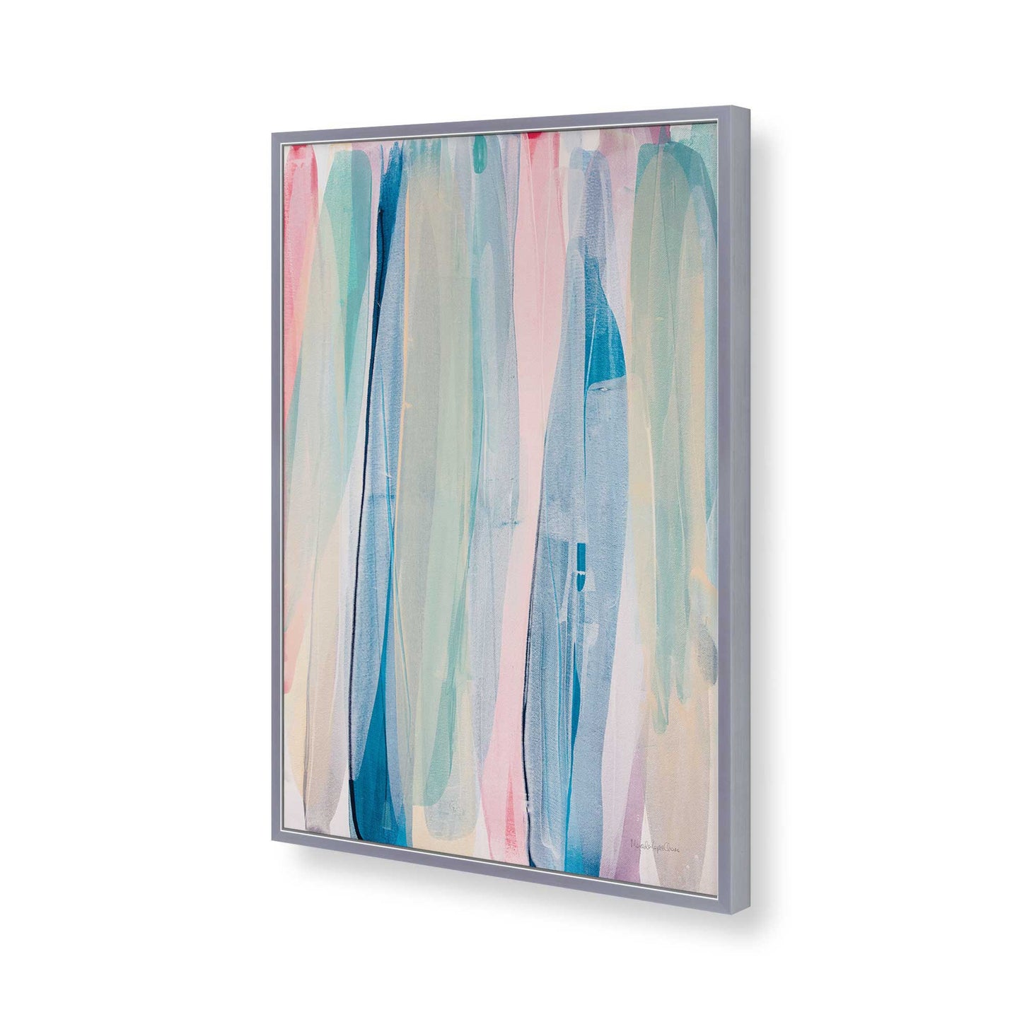 [Color:Polished Chrome], Picture of art in a Polished Chrome frame of the corner