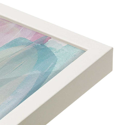 [Color:Opaque White], Picture of art in a Opaque White frame at an angle