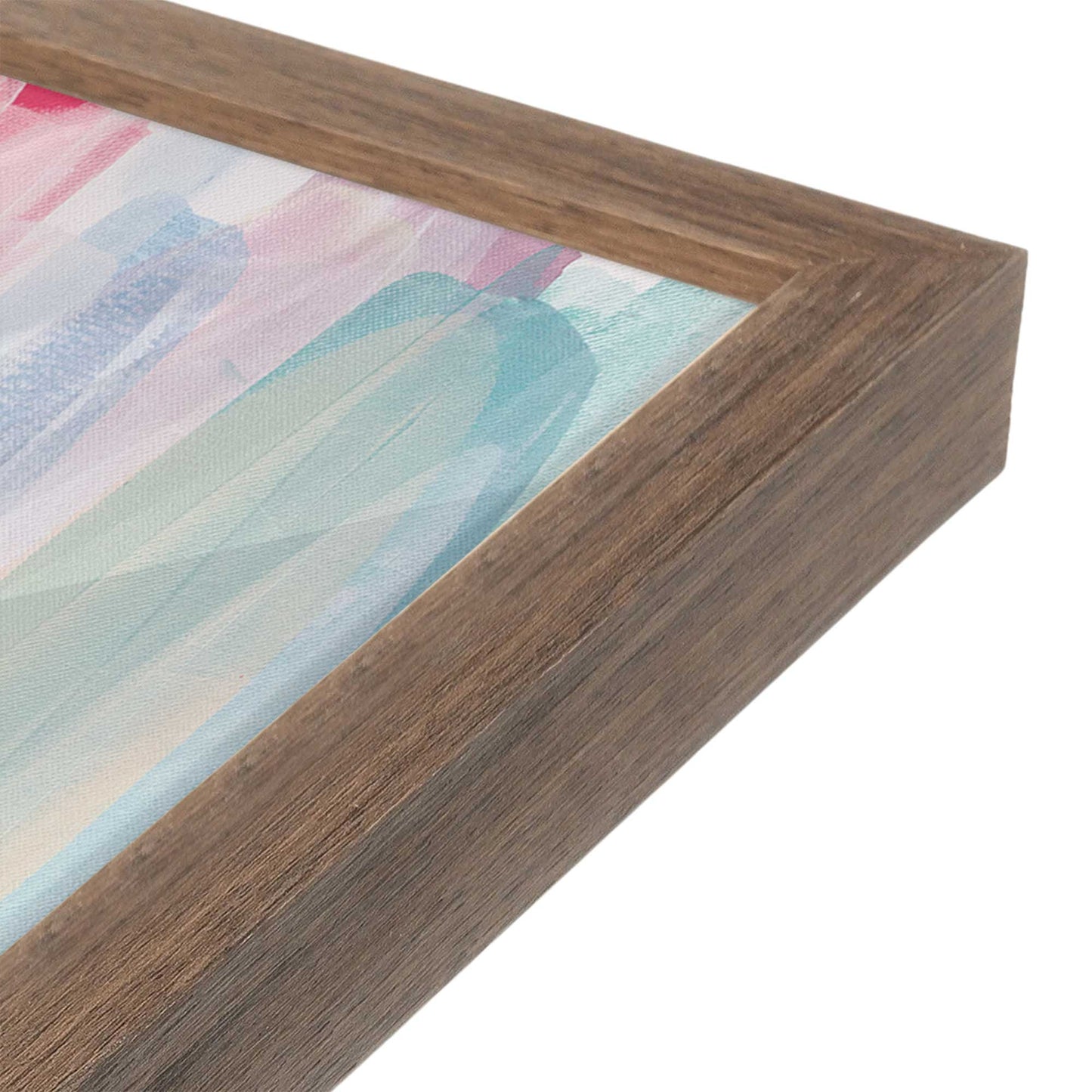 [Color:Walnut], Picture of art in a Walnut frame at an angle