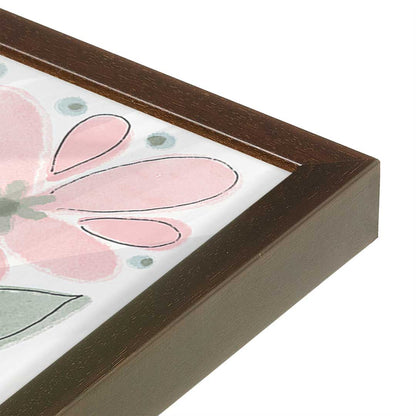 [Color:Espresso], Picture of art in a Espresso frame at an angle