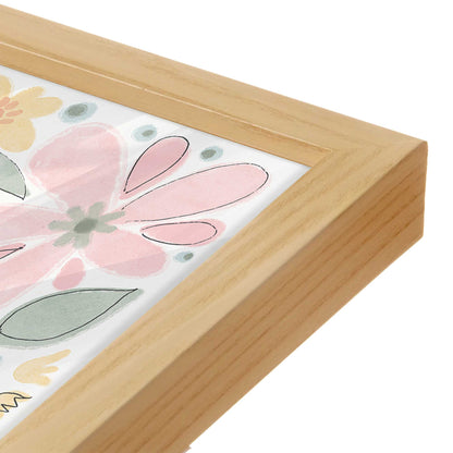 [Color:American Maple], Picture of art in a American Maple frame at an angle