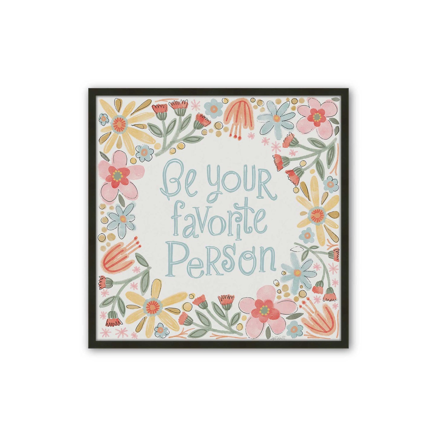 [Color:Satin Black], Picture of art in a Satin Black frame