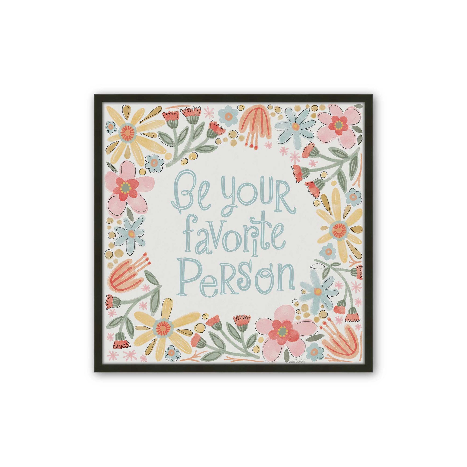 [Color:Satin Black], Picture of art in a Satin Black frame
