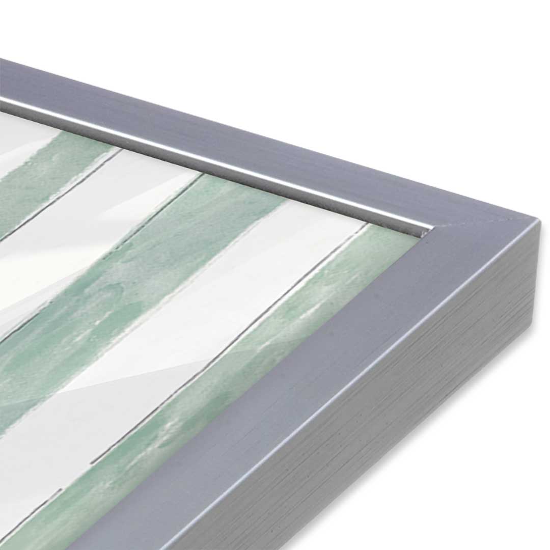 [Color:Polished Chrome], Picture of art in a Polished Chrome frame at an angle