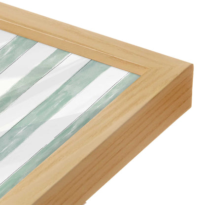 [Color:American Maple], Picture of art in a American Maple frame at an angle