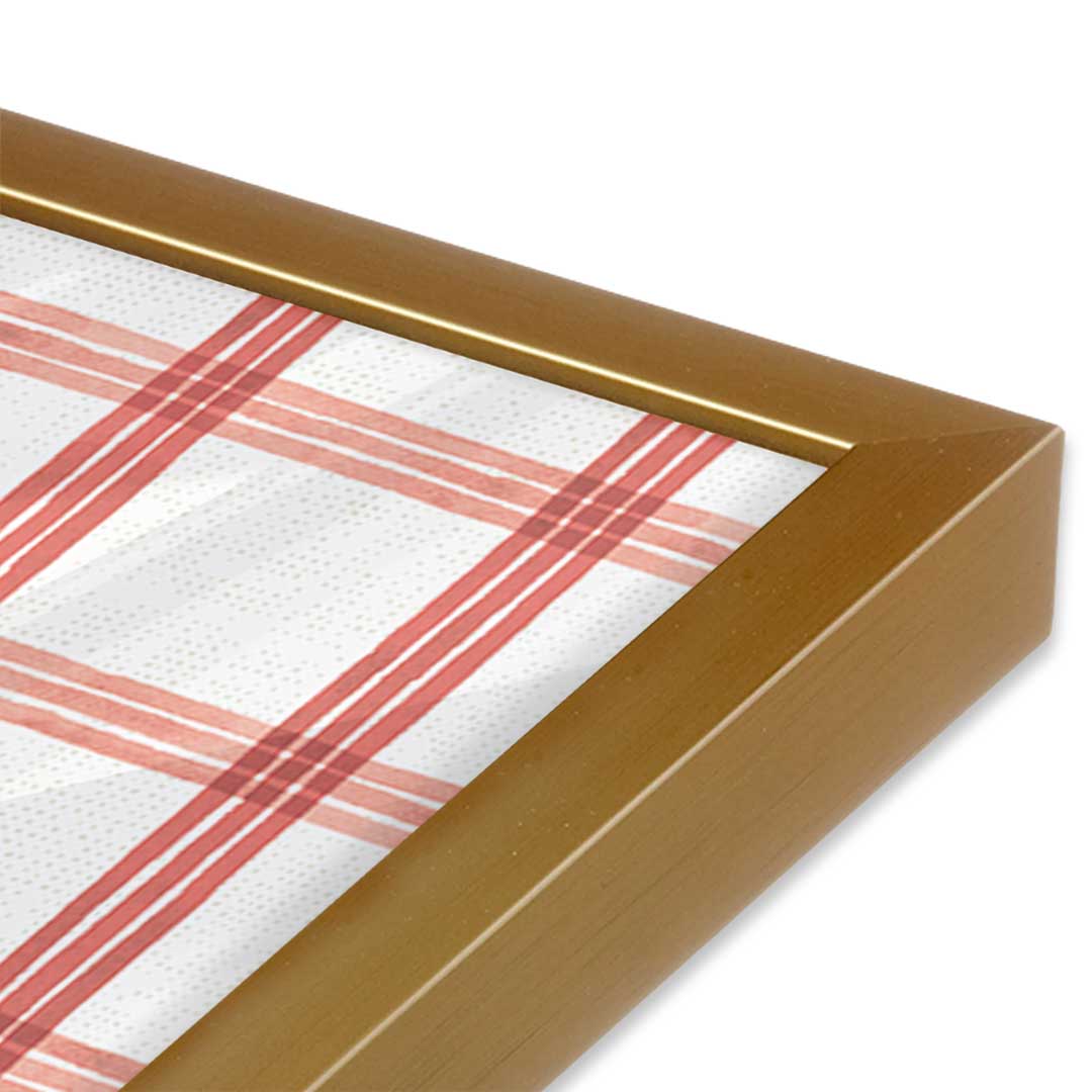 [Color:Polished Gold], Picture of art in a Polished Gold frame at an angle