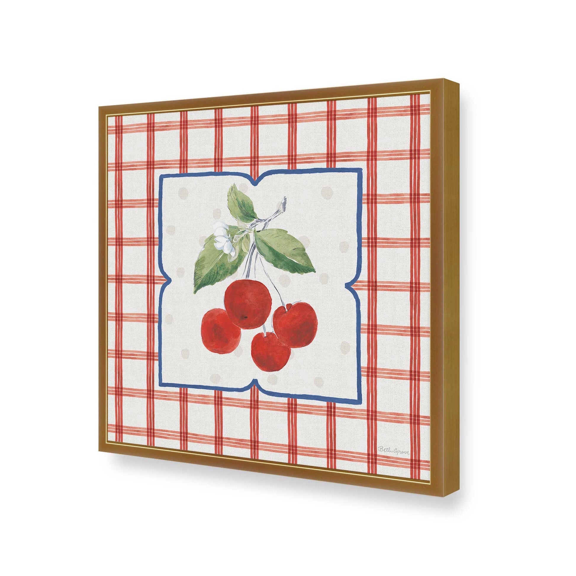 [Color:Polished Gold], Picture of art in a Polished Gold frame of the corner