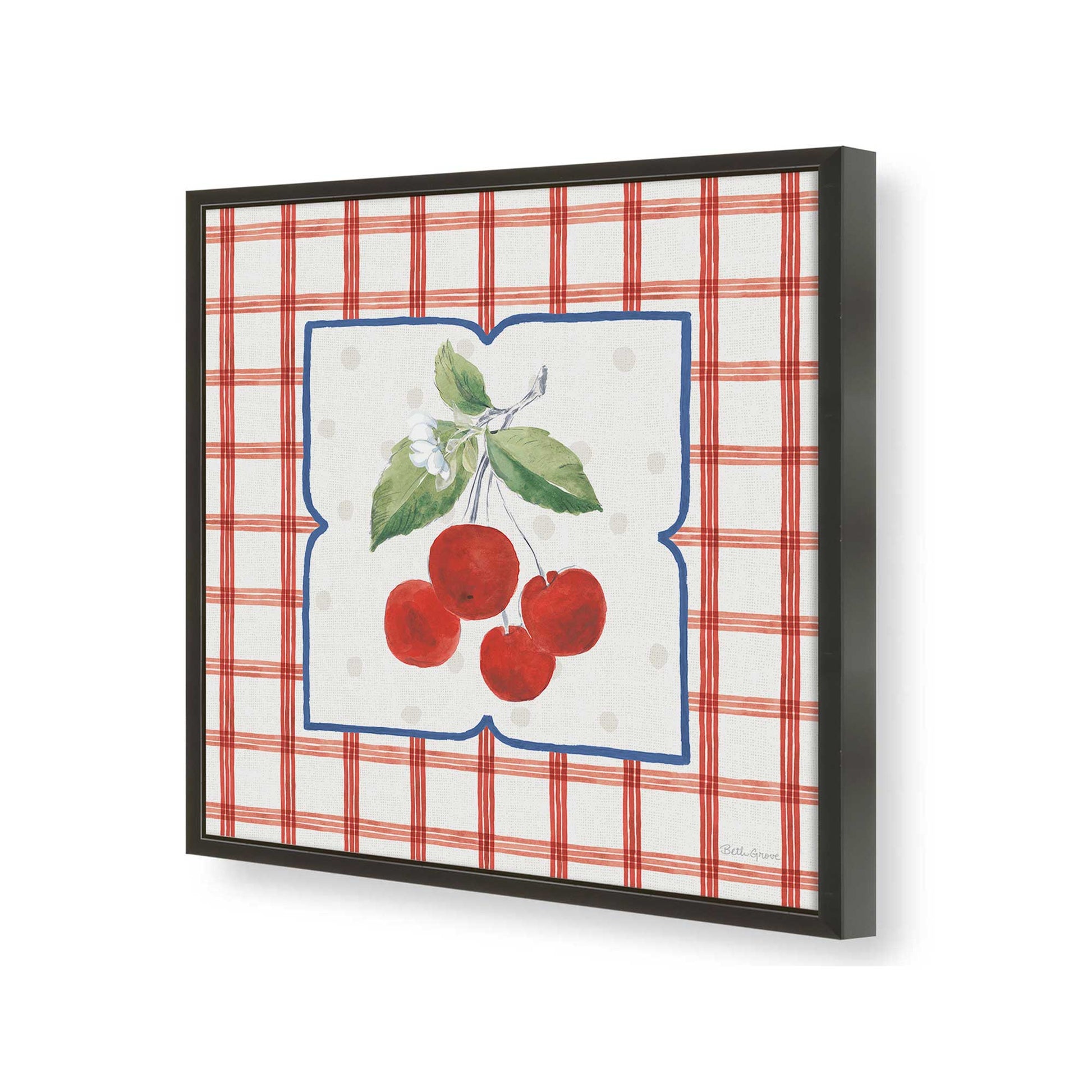 [Color:Satin Black], Picture of art in a Satin Black frame of the corner