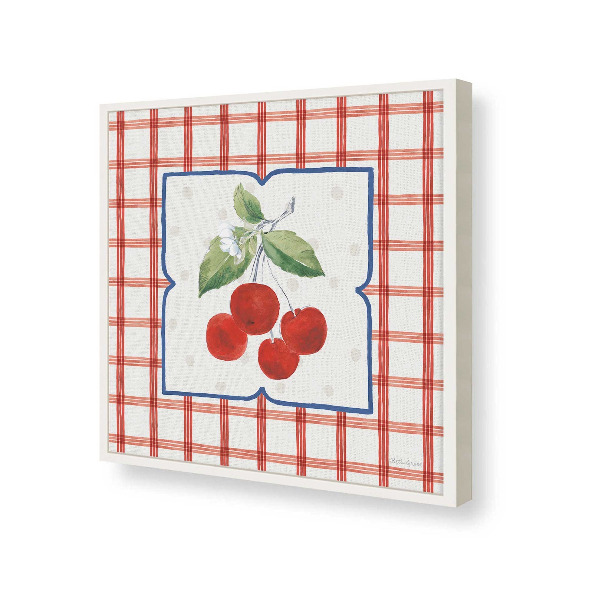 [Color:Opaque White], Picture of art in a Opaque White frame of the corner
