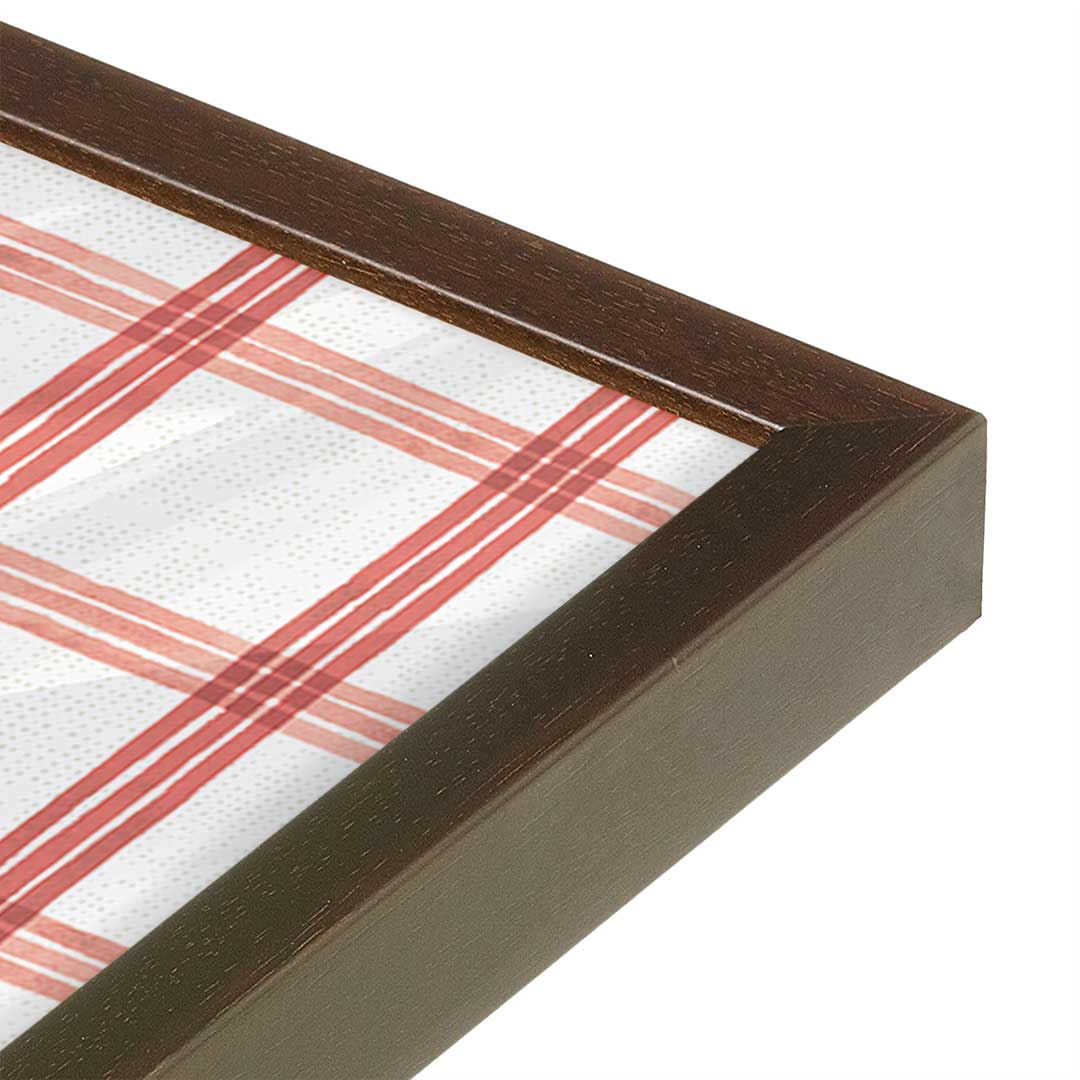 [Color:Espresso], Picture of art in a Espresso frame at an angle