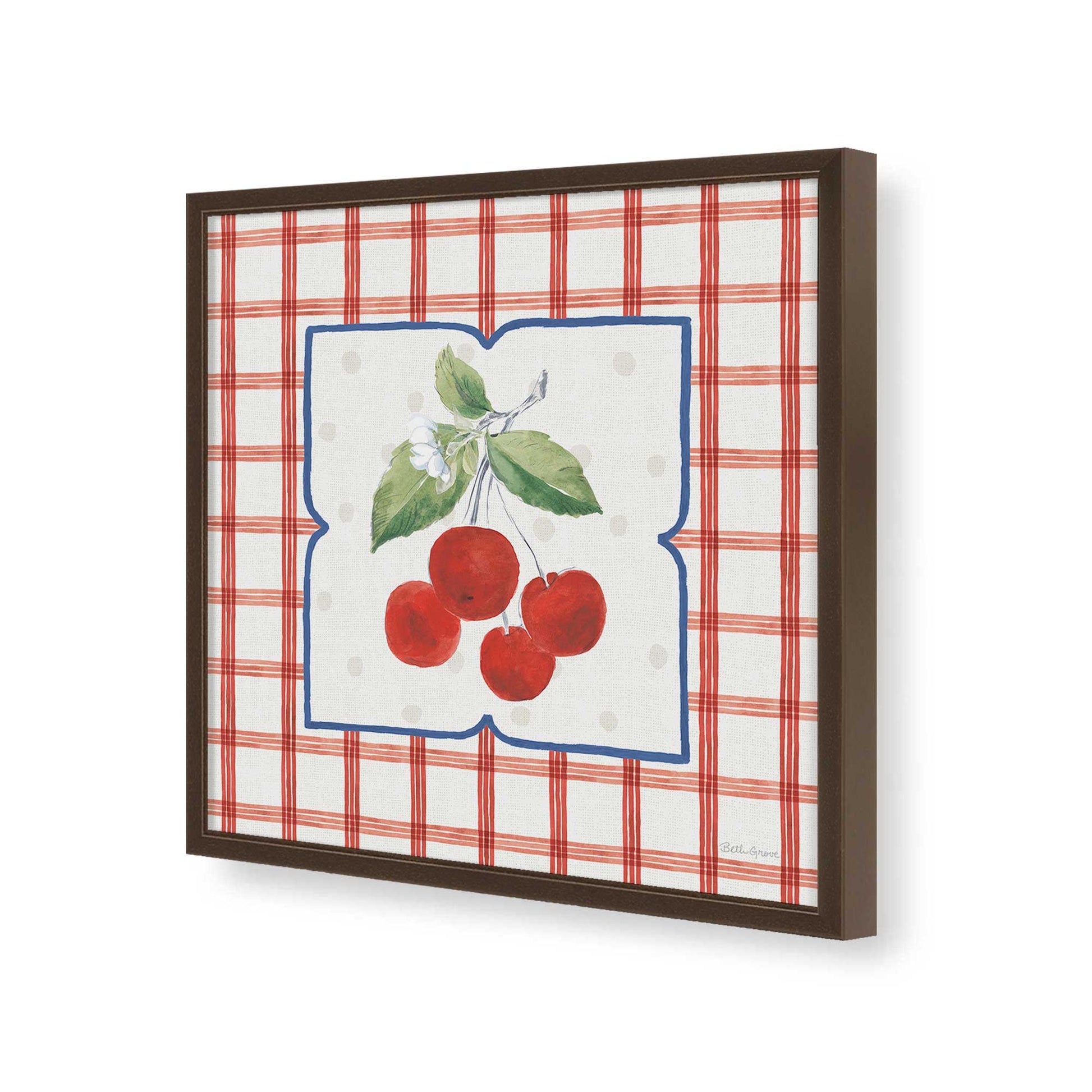 [Color:Espresso], Picture of art in a Espresso frame of the corner