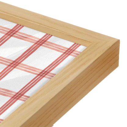 [Color:American Maple], Picture of art in a American Maple frame at an angle