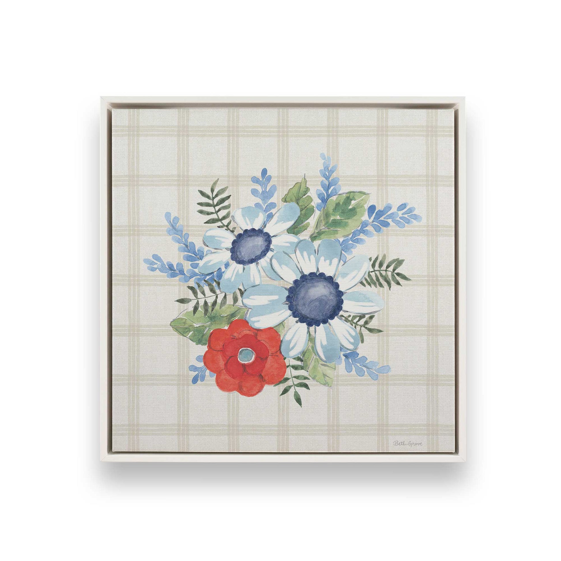 [Color:Opaque White], Picture of art in a White frame