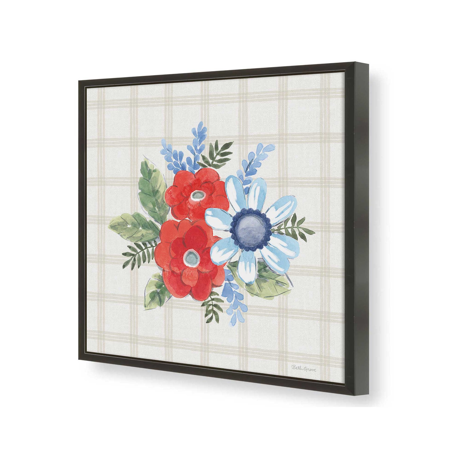 [Color:Satin Black], Picture of art in a Satin Black frame of the corner