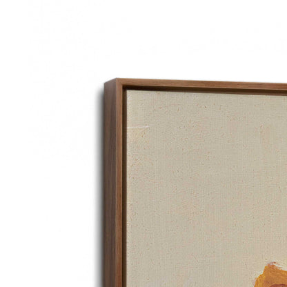[Color:Walnut], Picture of art in a Walnut frame at an angle